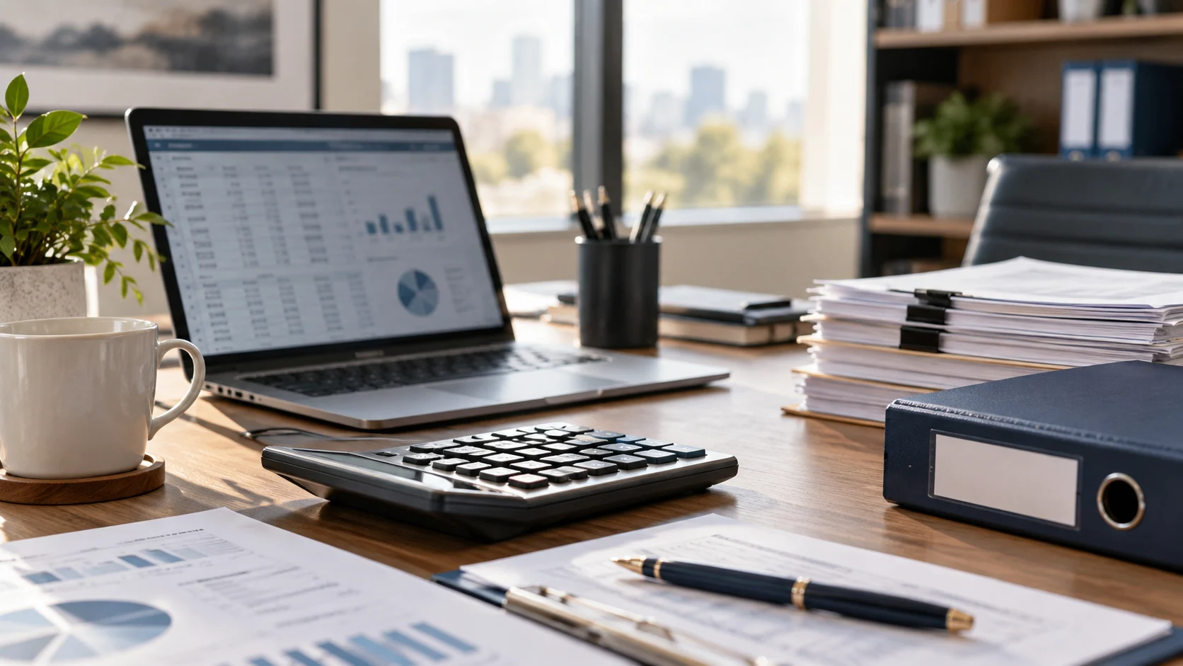 Company accounting support · AI illustration